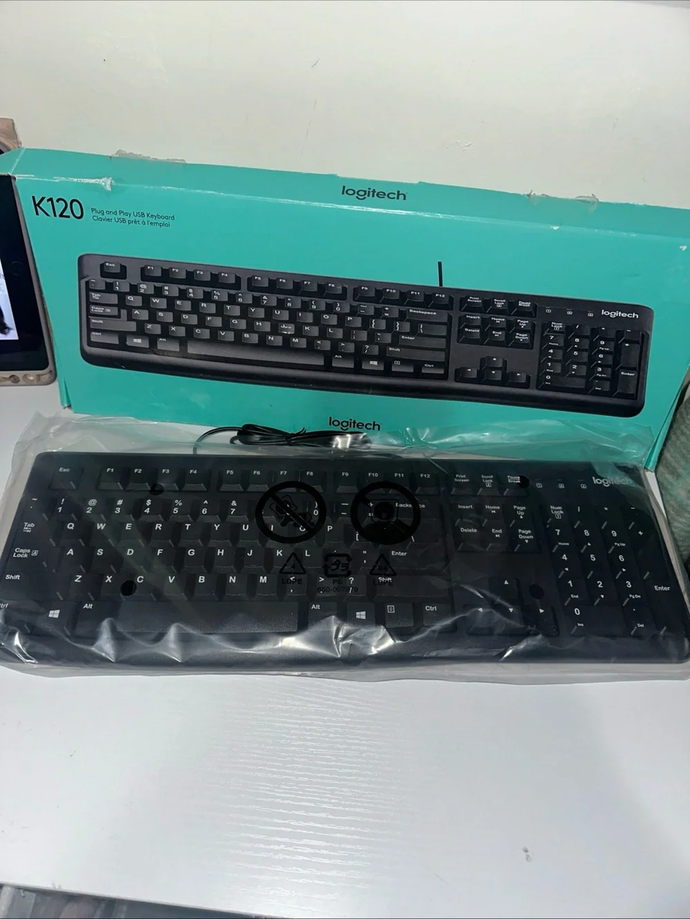 Logitech Black Wired USB Keyboard